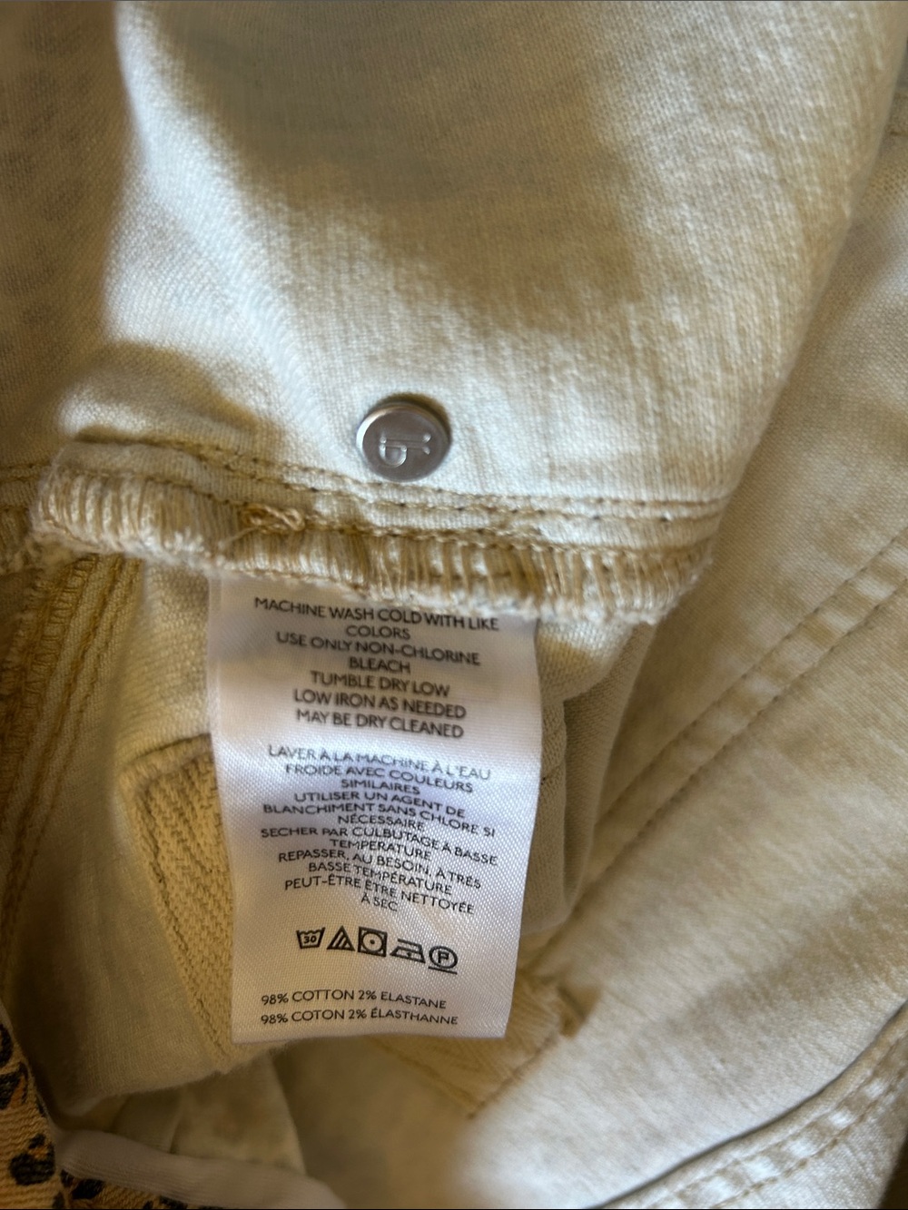Anthropologie Pilcro Jeans The Wander Leopard Print Mid-Rise Pants 28 - Picture 9 of 10